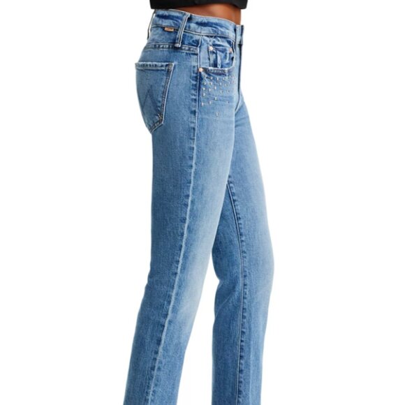 MOTHER SUPERIOR The Insider Flood Metal Magic Mid-Rise Baby Bootcut 29 EUC $359 - Picture 4 of 16